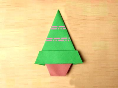 een kerstboom vouwen een kerstboom vouwen