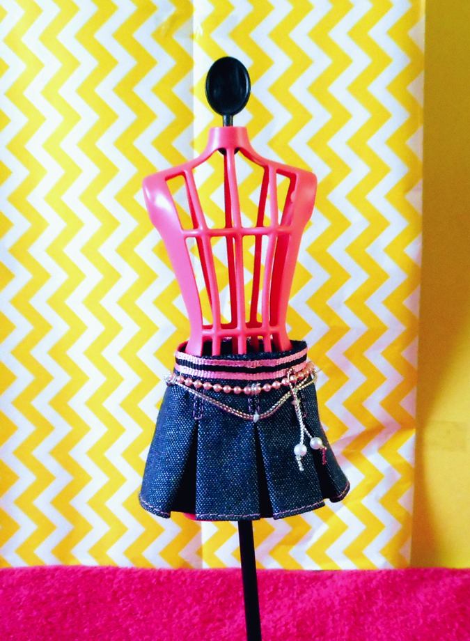 Denim skirt for dolls