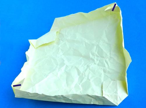 Make a paper Origami club sandwich