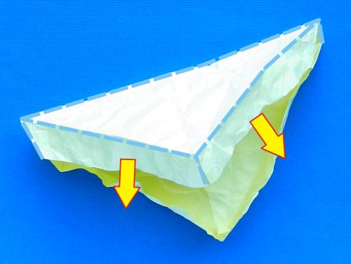 Make a paper Origami club sandwich