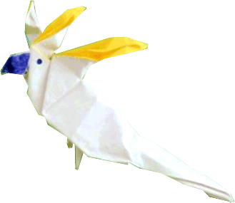 Origami Cockatoo