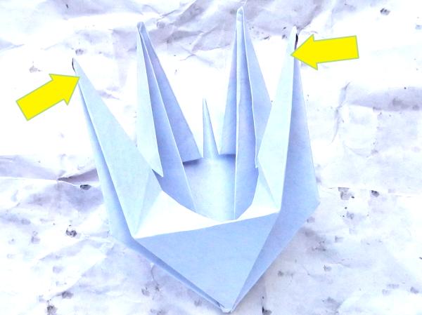 Origami kakkerlak maken