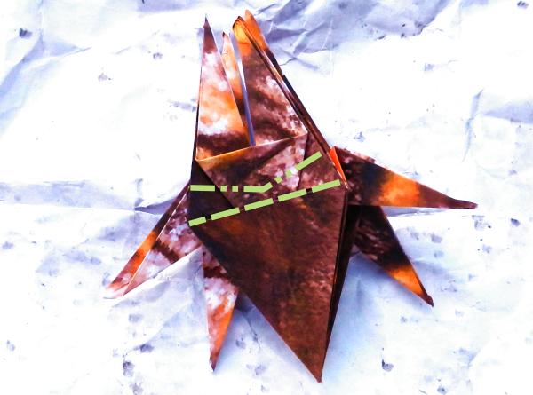 Origami kakkerlak maken Origami kakkerlak maken