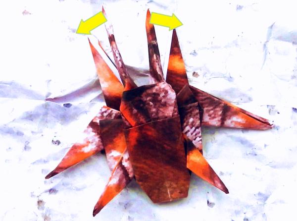 Origami kakkerlak maken Origami kakkerlak maken