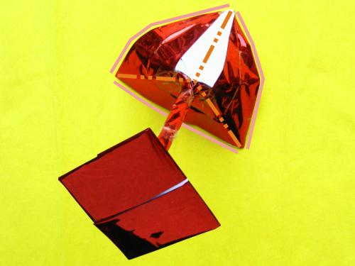 Cocktailglas van papier maken Cocktailglas van papier maken