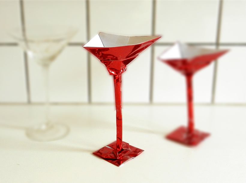 Origami cocktailglas Origami cocktailglas