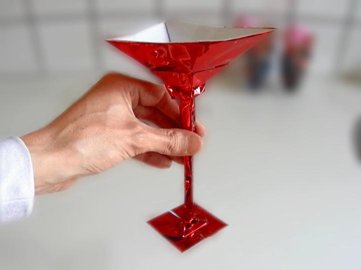 Origami cocktailglas Origami cocktailglas