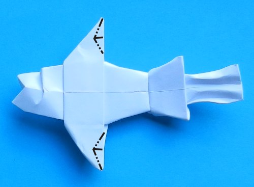 Origami Coelacanth diagrams