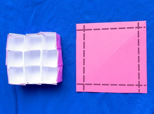 Make an Origami compartment box