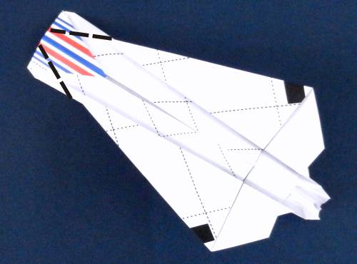 Folding instructions for an Origami Concorde plane