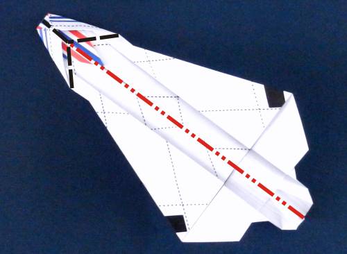 Folding instructions for an Origami Concorde plane