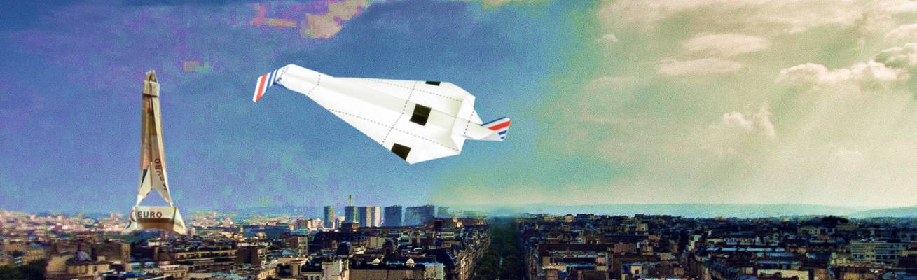 Origami Concorde Vliegtuigje Origami Concorde Vliegtuigje