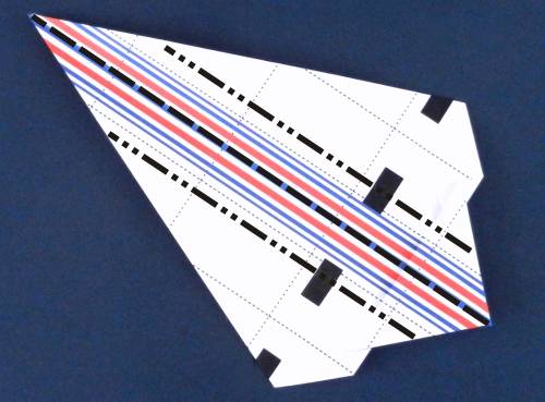 Folding instructions for an Origami Concorde plane