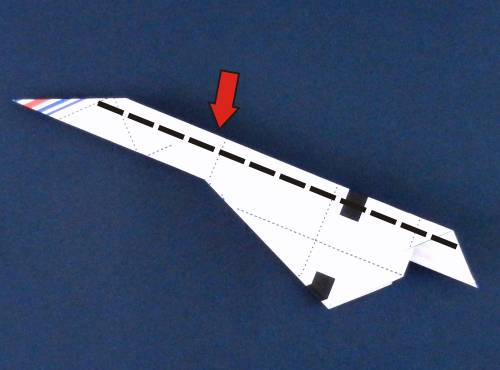 Folding instructions for an Origami Concorde plane