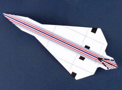 Een Concorde vliegtuigje vouwen van papier Een Concorde vliegtuigje vouwen van papier