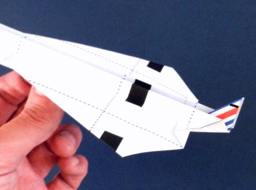 Folding instructions for an Origami Concorde plane