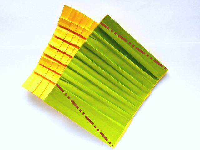 Origami Maïskolf maken Origami Maïskolf maken
