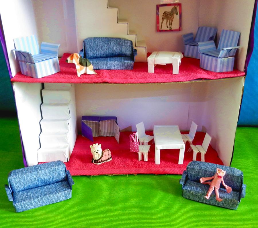 Origami dollhouse