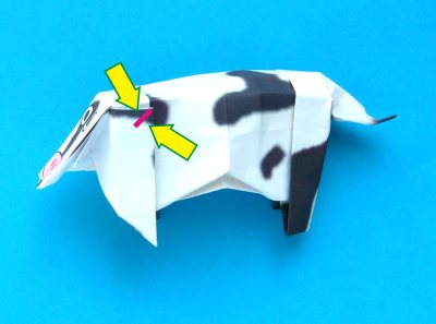 diagrams for folding an origami cow