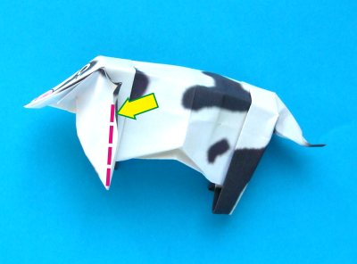 diagrams for folding an origami cow