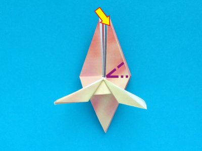 Origami Krab vouwen
