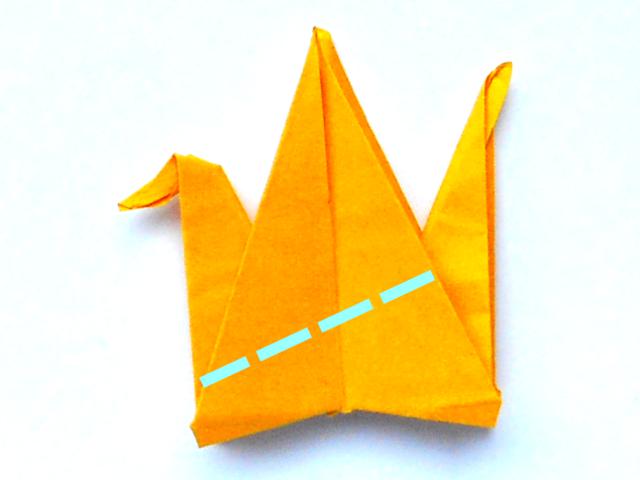 Origami Kraanvogel vouwen