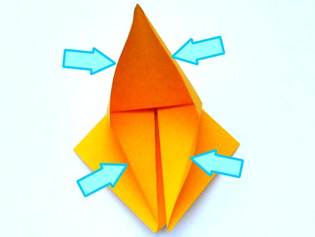 Origami Kraanvogel vouwen