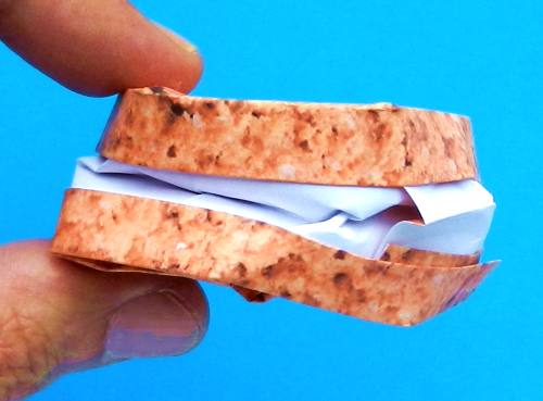 Creme koekjes maken van papier