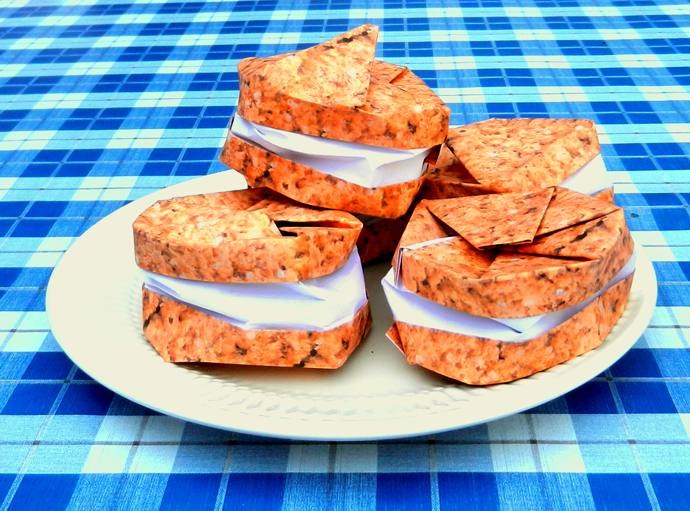 Origami Cream Cookies Origami Cream Cookies