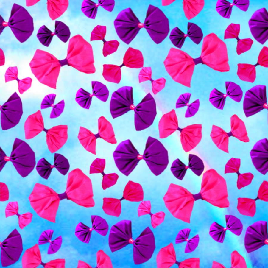 Crepe paper bows background pattern Crepe paper bows background pattern