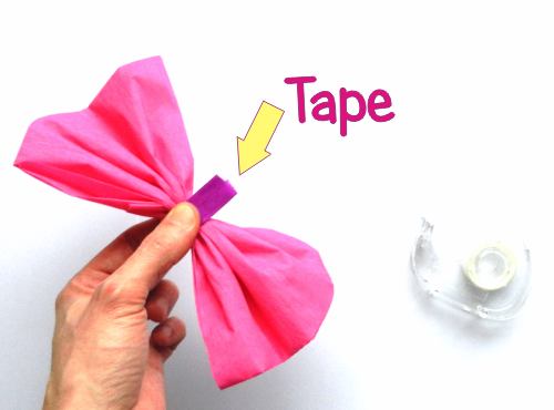 Make a crepe paper bow Make a crepe paper bow