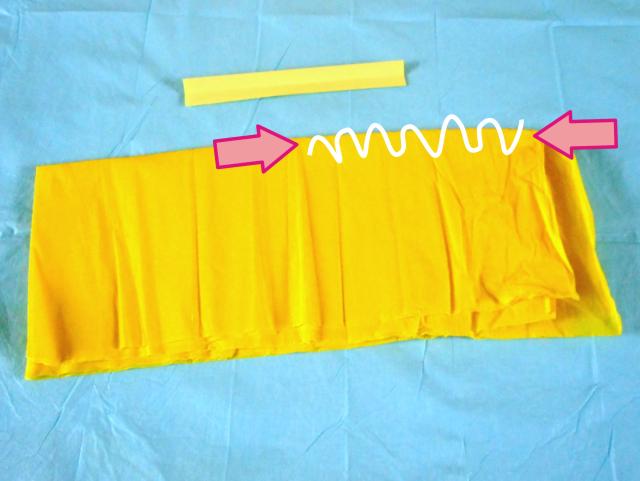 Make a crepe paper skirt