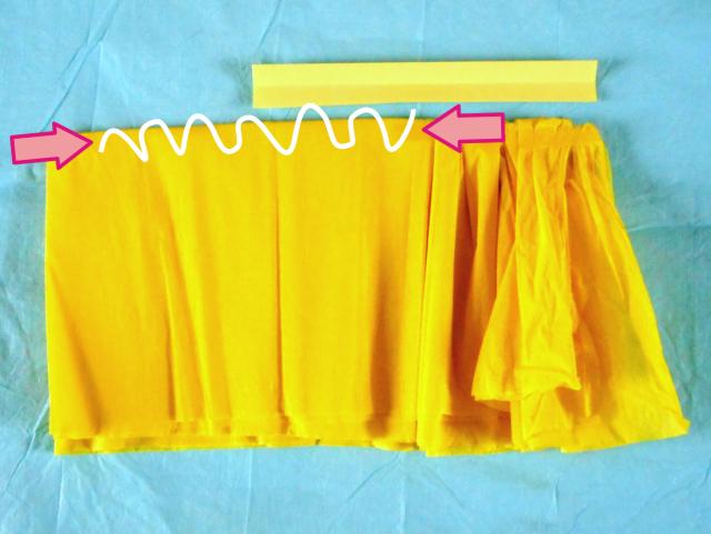 Make a crepe paper skirt