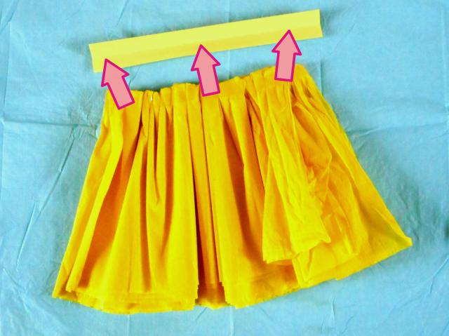 Make a crepe paper skirt