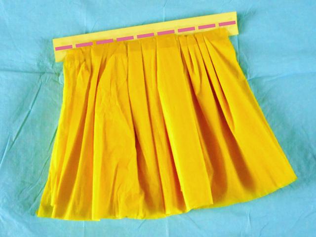 Make a crepe paper skirt