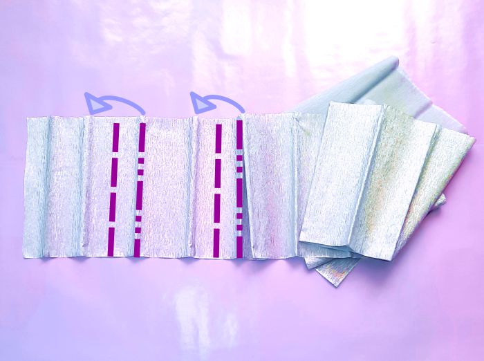 Rok van crepepapier maken