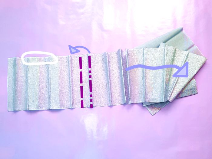 Rok van crepepapier maken