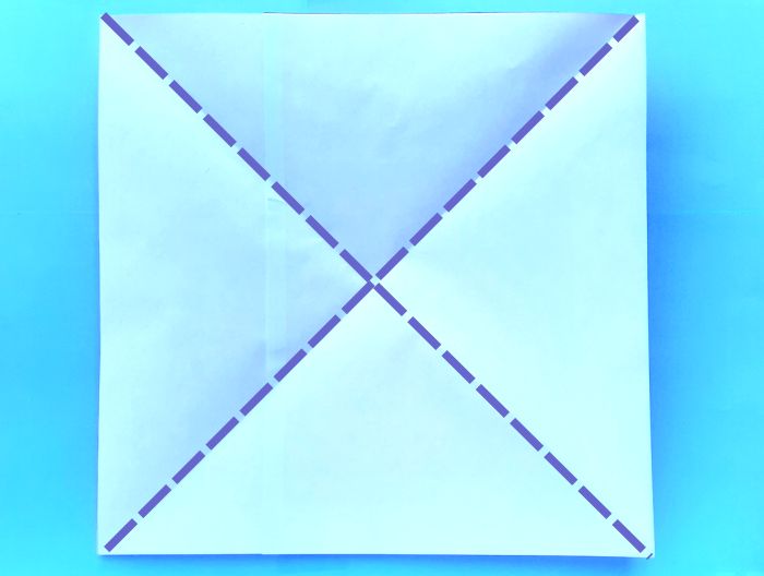 Origami Kuifibis vouwen