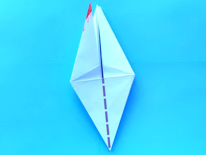 Origami Kuifibis vouwen
