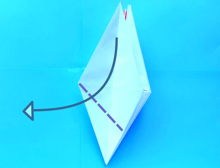 Origami Kuifibis vouwen