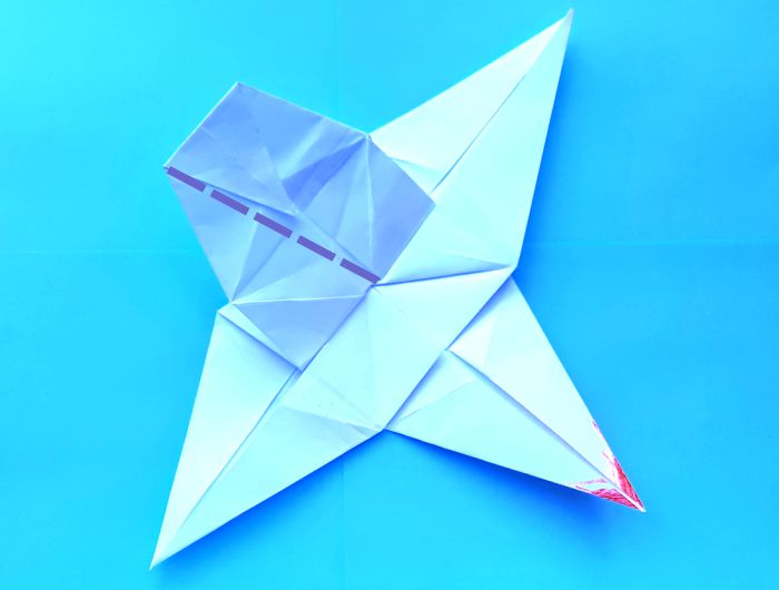 Origami Kuifibis vouwen