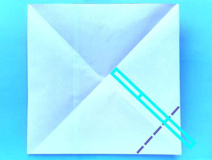 Origami Kuifibis vouwen