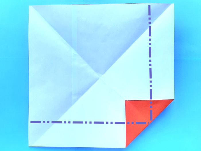 Origami Kuifibis vouwen