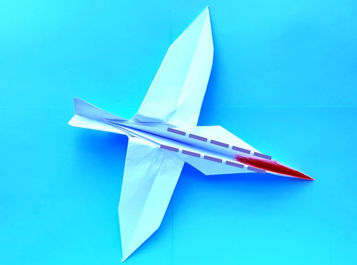 Origami Kuifibis vouwen