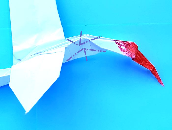 Origami Kuifibis vouwen