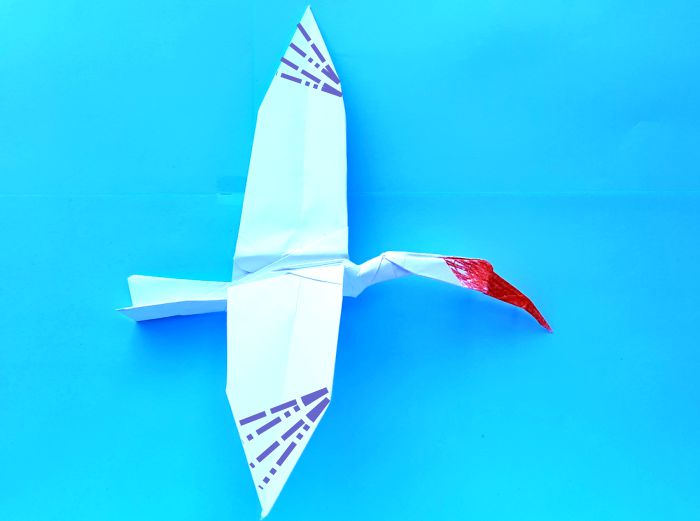Origami Kuifibis vouwen