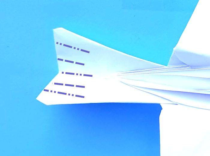 Origami Kuifibis vouwen