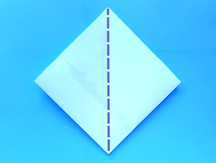 Origami Kuifibis vouwen