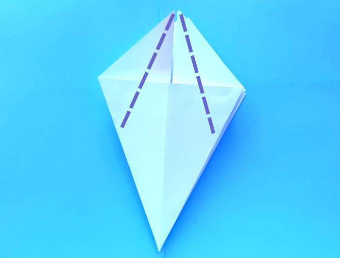 Origami Kuifibis vouwen