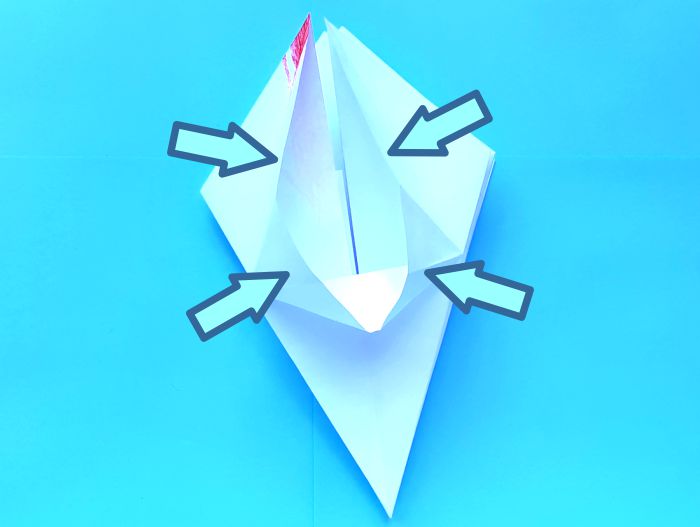 Origami Kuifibis vouwen